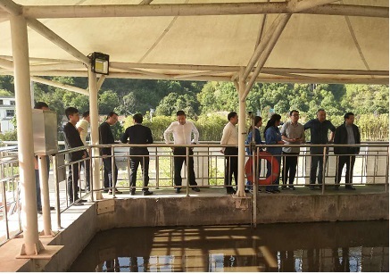 省住建厅副厅长刘浩视察水环境公司竹林关污水处置厂