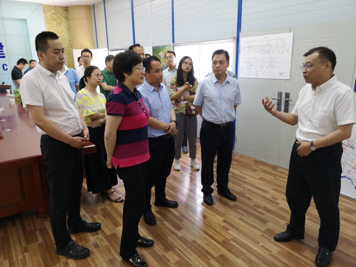 西安市发改委党组书记、主任邢欣到水环境公司白鹿原水生态中心项目调研