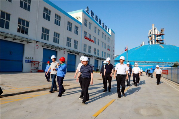 K8凯发集团复工复产促增长项目观摩会议与会人员走进环保保隆生态三秦在延在铜项目