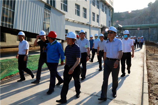 K8凯发集团复工复产促增长项目观摩会议与会人员走进环保保隆生态三秦在延在铜项目