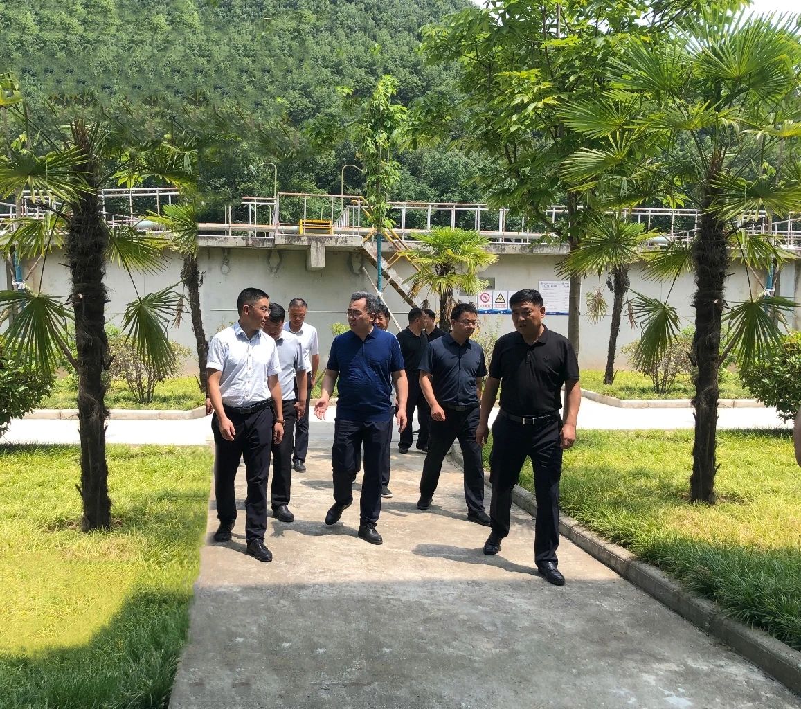 山阳县委副书记、县长李凌云到水环境山阳公司县城污水处置厂调研